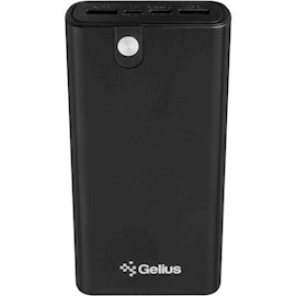 პორტატული დამტენი Gelius GP-PB20-013Black, 20000mAh, Micro USB, Type-c, USB-A, Power Bank, Black